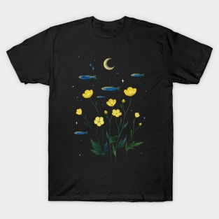 Flowers and Fish T-Shirt